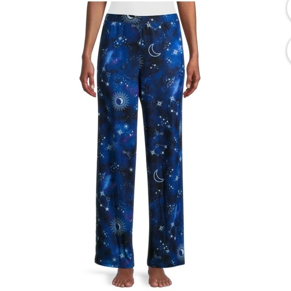Women’s Celestial Night Print Blue Sleep Lounge PJ Pajama Pants plus size 2X NWT - Picture 1 of 10